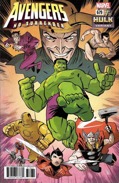 Cover for Avengers (Marvel, 2017 series) #679 [Ramon Perez 'Hulk Variant']