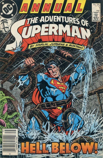 Cover for Adventures of Superman Annual (DC, 1987 series) #1 [Canadian]