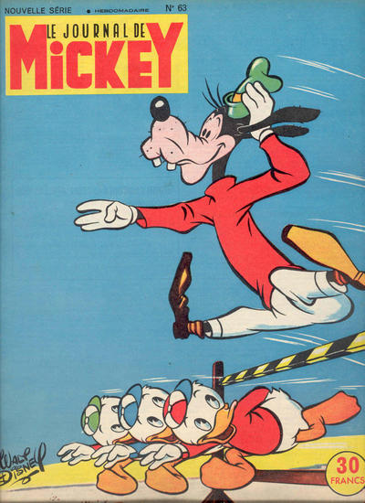 Cover for Le Journal de Mickey (Hachette, 1952 series) #63