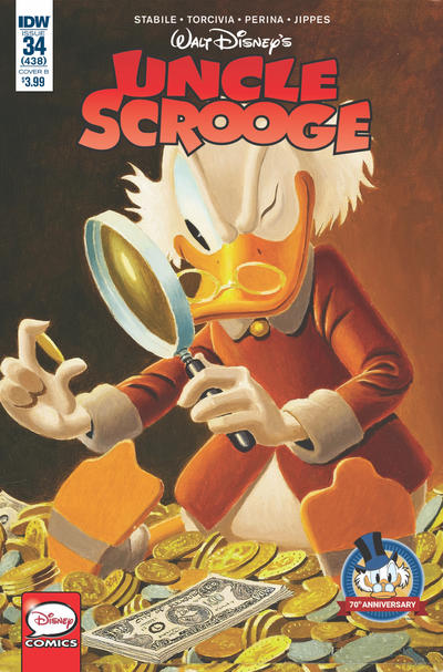 Cover for Uncle Scrooge (IDW, 2015 series) #34 [Cover B - Carl Barks Variant Art]