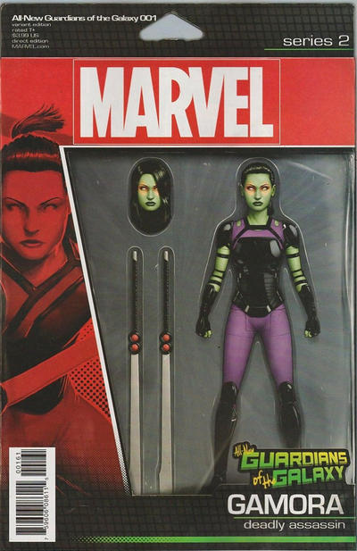 Cover for All-New Guardians of the Galaxy (Marvel, 2017 series) #1 [John Tyler Christopher Action Figure (Gamora)]
