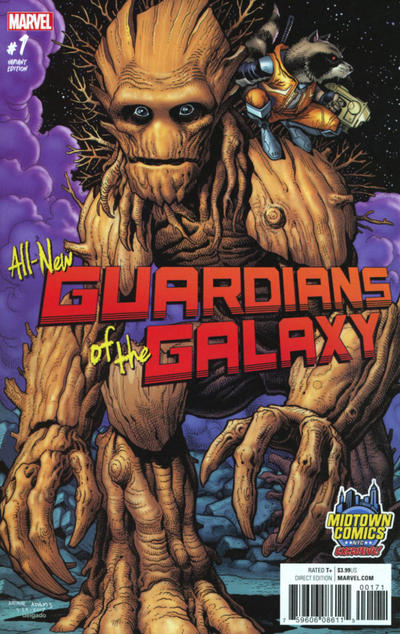 Cover for All-New Guardians of the Galaxy (Marvel, 2017 series) #1 [Midtown Comics Exclusive Arthur Adams Variant]