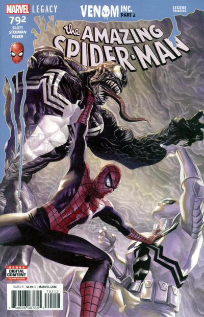 Cover for Amazing Spider-Man (Marvel, 2015 series) #792 [Second Printing]