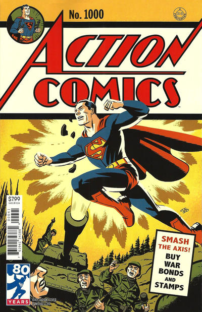 Cover for Action Comics (DC, 2011 series) #1000 [1940s Variant Cover by Michael Cho]