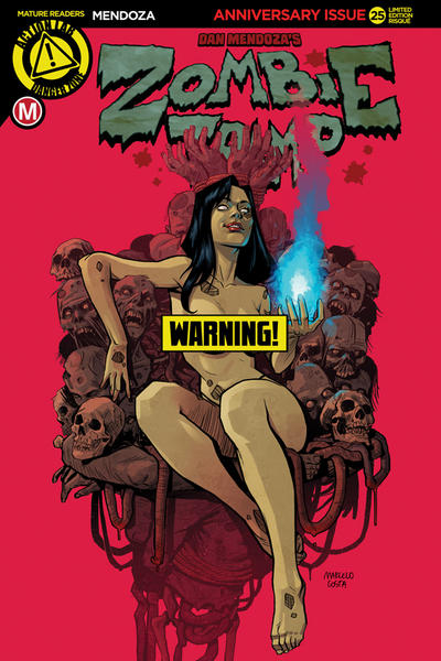 Cover for Zombie Tramp (Action Lab Comics, 2014 series) #25 [Marcelo Costa Risqué Variant Cover]
