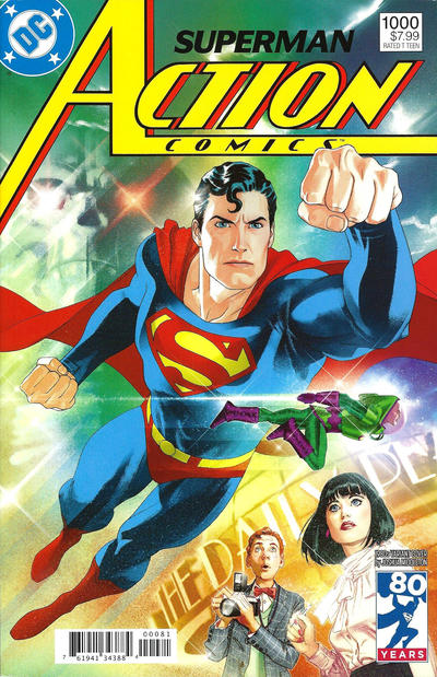 Cover for Action Comics (DC, 2011 series) #1000 [1980s Variant Cover by Joshua Middleton]