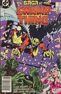Cover for The Saga of Swamp Thing (DC, 1982 series) #27 [Newsstand]
