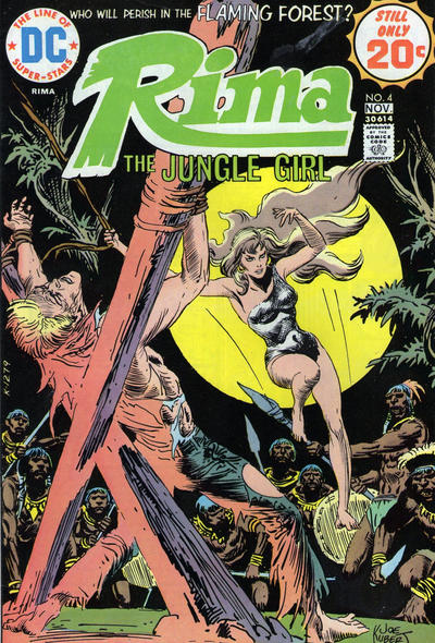 Cover for Rima, the Jungle Girl (DC, 1974 series) #4