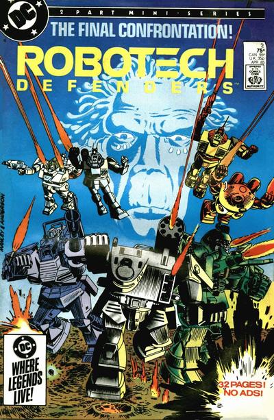 Cover for Robotech Defenders (DC, 1985 series) #2 [Direct]
