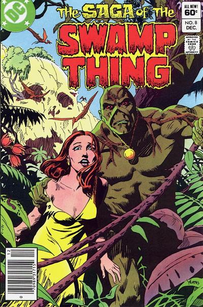 Cover for The Saga of Swamp Thing (DC, 1982 series) #8 [Newsstand]
