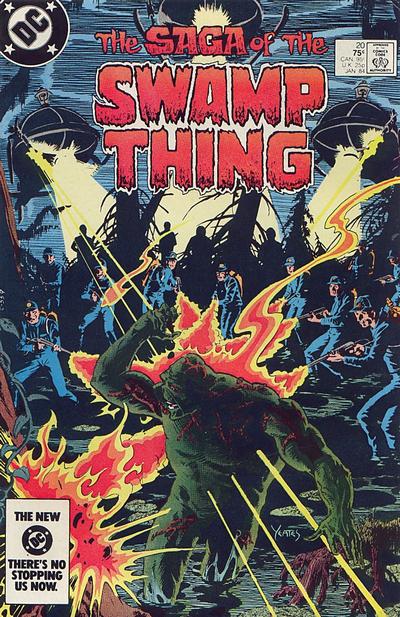Cover for The Saga of Swamp Thing (DC, 1982 series) #20 [Direct]