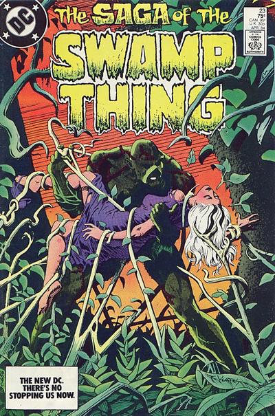 Cover for The Saga of Swamp Thing (DC, 1982 series) #23 [Direct]