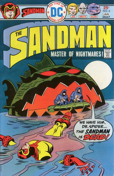 Cover for The Sandman (DC, 1974 series) #6