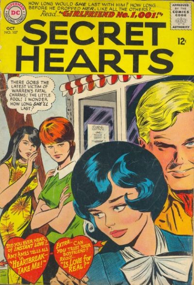 Cover for Secret Hearts (DC, 1949 series) #107