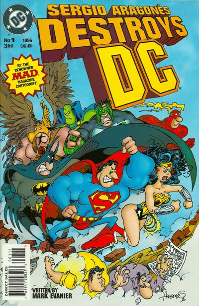 Cover for Sergio Aragonés Destroys DC (DC, 1996 series) #1