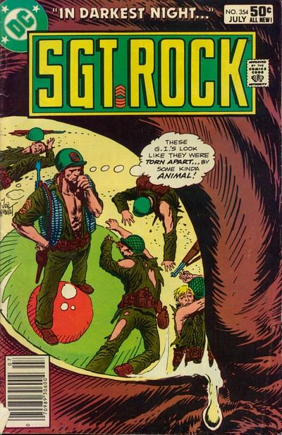 Cover for Sgt. Rock (DC, 1977 series) #354 [Newsstand]