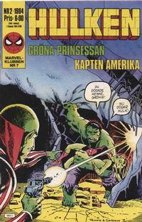 Cover Thumbnail for Hulken (Semic, 1984 series) #2/1984