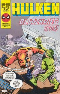 Cover Thumbnail for Hulken (Semic, 1984 series) #6/1985