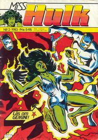 Cover Thumbnail for Miss Hulk (Atlantic Förlags AB, 1982 series) #2/1983