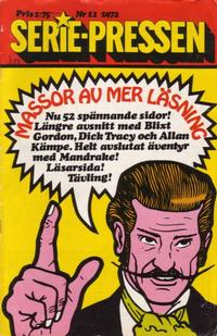 Cover Thumbnail for Seriepressen (Serie-pressen) (Saxon & Lindström, 1971 series) #11/1972