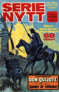 Cover for Serie-nytt [delas?] (Semic, 1970 series) #7/1972