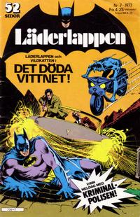 Cover Thumbnail for Läderlappen (Semic, 1976 series) #7/1977