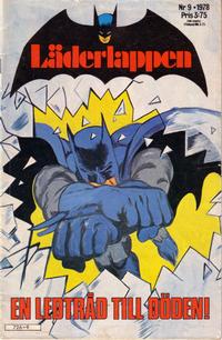 Cover for Läderlappen (Semic, 1976 series) #9/1978