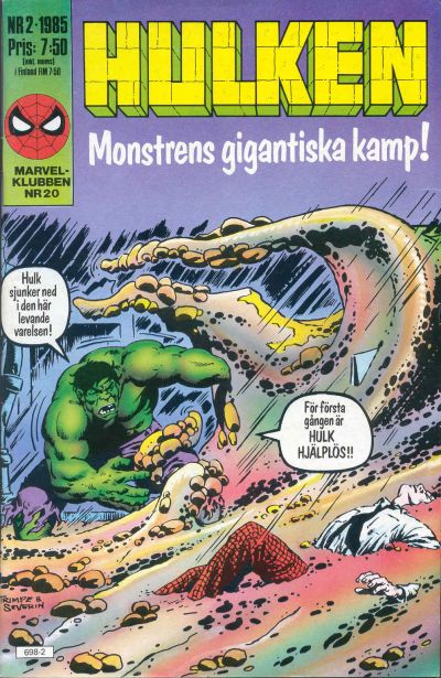 Cover for Hulken (Semic, 1984 series) #2/1985