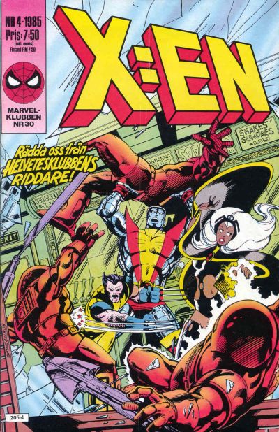 Cover for X:en (Semic, 1984 series) #4/1985