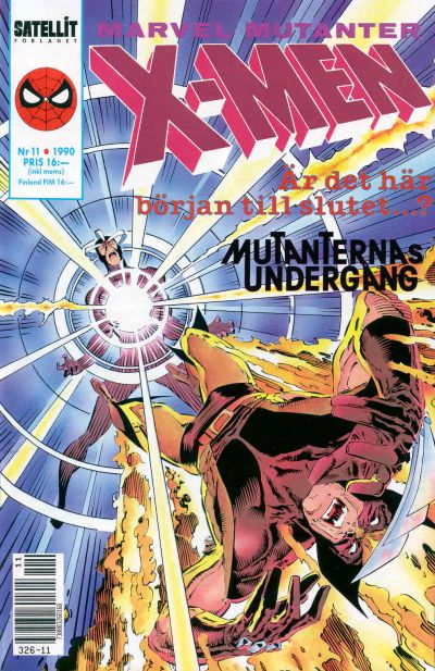 Cover for X-Men (SatellitFörlaget, 1990 series) #11/1990
