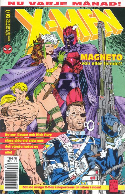 Cover for X-Men (SatellitFörlaget, 1990 series) #1/1993