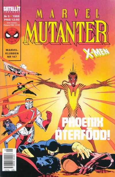 Cover for Marvel mutanter (SatellitFörlaget, 1989 series) #5/1989