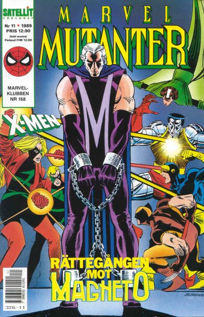 Cover for Marvel mutanter (SatellitFörlaget, 1989 series) #11/1989