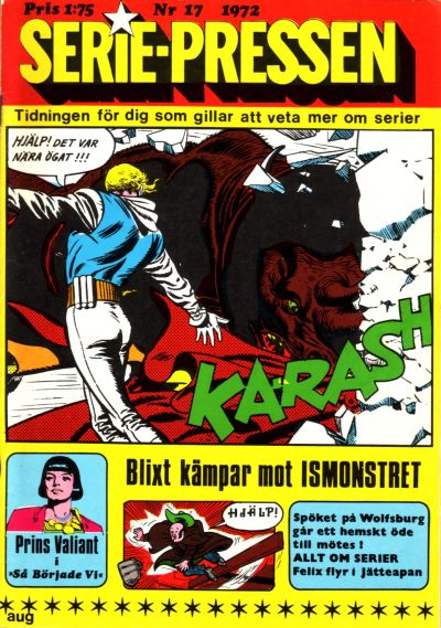 Cover for Seriepressen (Serie-pressen) (Saxon & Lindström, 1971 series) #17/1972