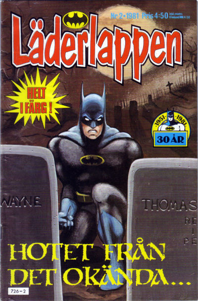 Cover for Läderlappen (Semic, 1976 series) #2/1981