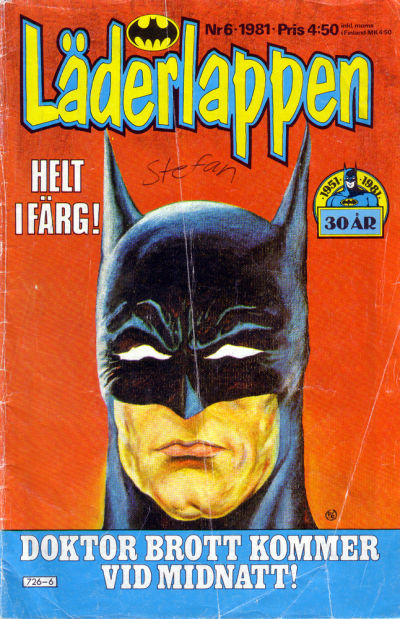 Cover for Läderlappen (Semic, 1976 series) #6/1981