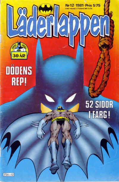 Cover for Läderlappen (Semic, 1976 series) #12/1981
