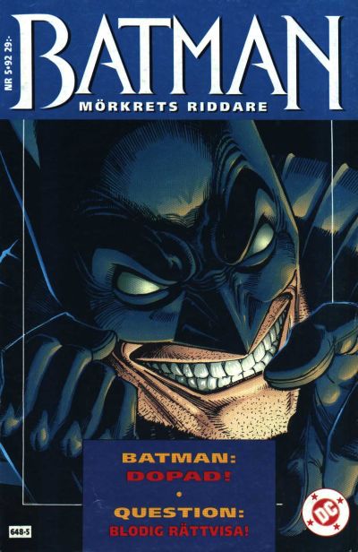 Cover for Batman - Mörkrets riddare (Epix, 1992 series) #5/92 [5/1992]
