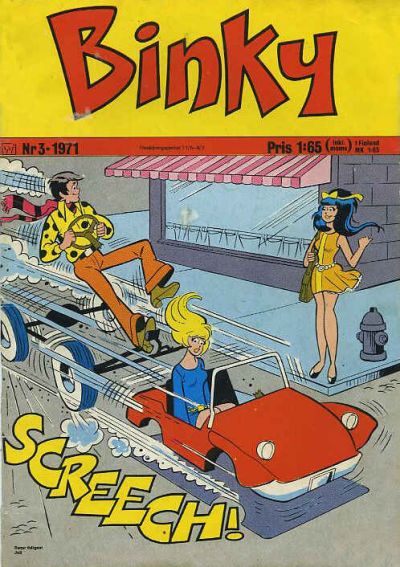 Cover for Binky (Williams Förlags AB, 1971 series) #3/1971