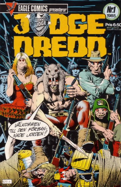 Cover for Judge Dredd (Eagle Comics; Pingvinförlaget, 1984 series) #1/1985