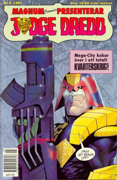Cover for Judge Dredd (Atlantic Förlags AB, 1991 series) #5/1991