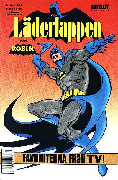 Cover for Läderlappen [och Robin] (SatellitFörlaget, 1989 series) #6/1989