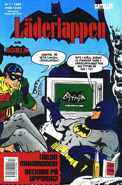 Cover for Läderlappen [och Robin] (SatellitFörlaget, 1989 series) #7/1989