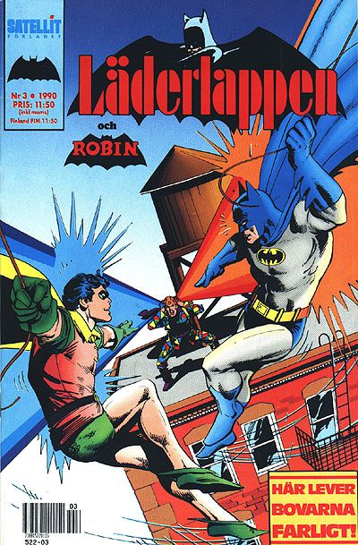 Cover for Läderlappen [och Robin] (SatellitFörlaget, 1989 series) #3/1990