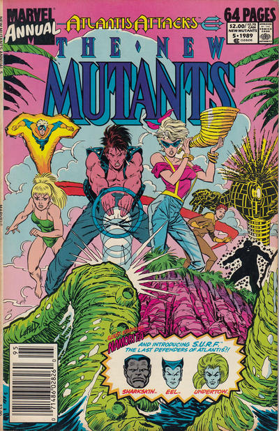 Cover for The New Mutants Annual (Marvel, 1984 series) #5 [Newsstand]