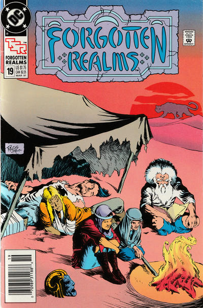 Cover for Forgotten Realms Comic Book (DC, 1989 series) #19 [Newsstand]