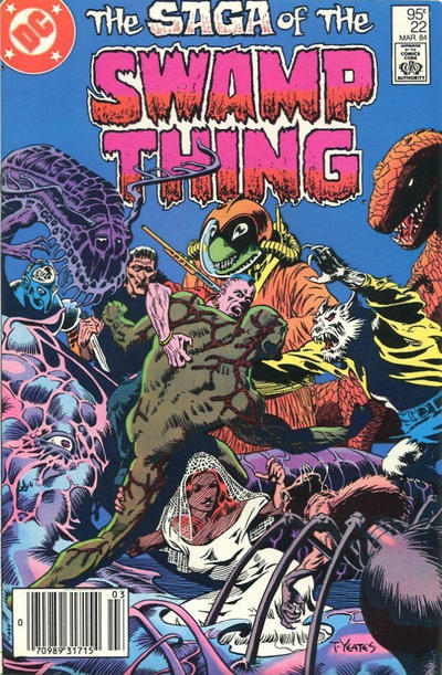 Cover for The Saga of Swamp Thing (DC, 1982 series) #22 [Canadian]