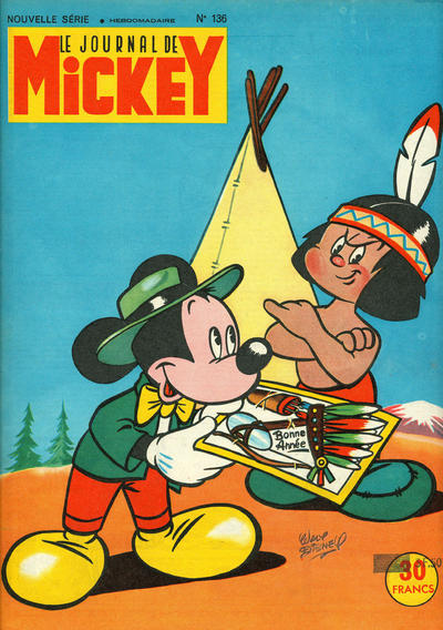 Cover for Le Journal de Mickey (Hachette, 1952 series) #136