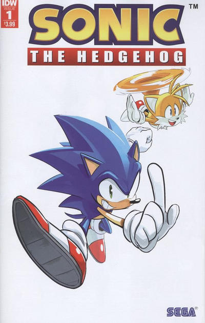 Cover for Sonic the Hedgehog (IDW, 2018 series) #1 [Second printing]
