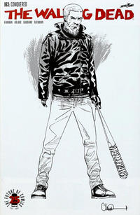 Cover Thumbnail for The Walking Dead (Image, 2003 series) #163 [Cover C - Charlie Adlard Black and White]